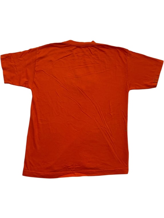 HARD ROCK CAFE T SHIRT GRAPHIC ORANGE UNISEX PRE OWNED S