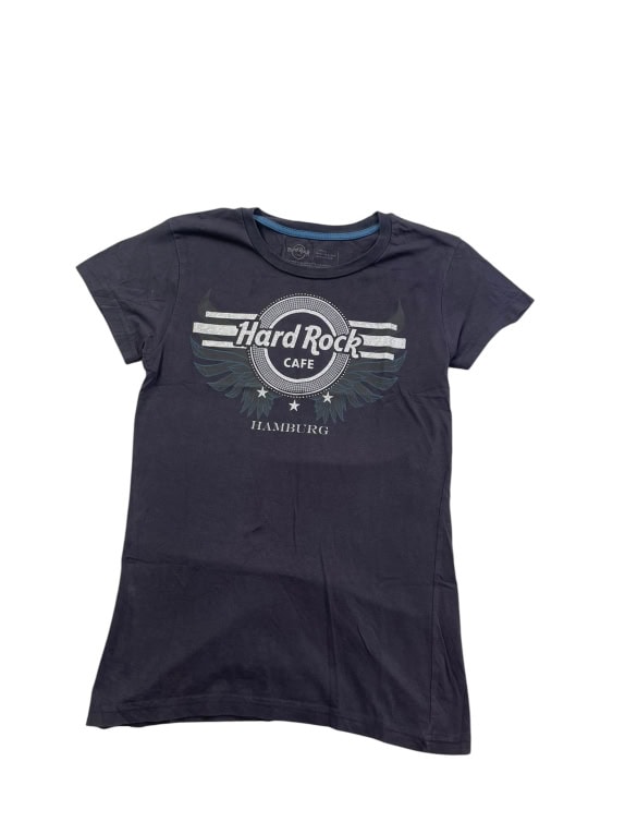 HARD ROCK CAFE Τ-Shirt Hamburg Logo Μπλε ΓΥΝΑΙΚΕΙΟ S