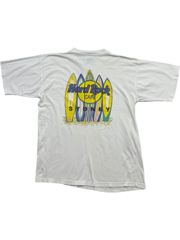 Hard Rock Cafe T-shirt con logo bianco unisex L