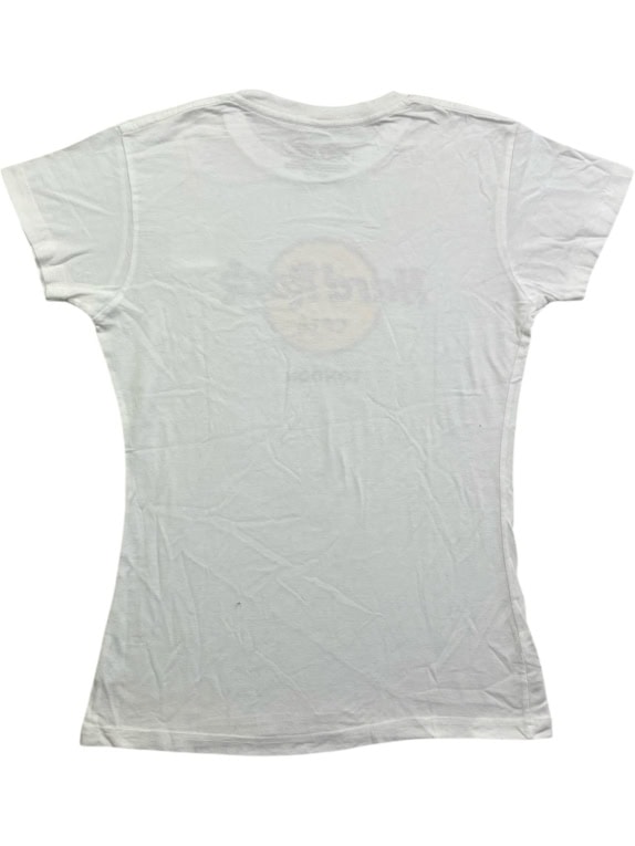 HARD ROCK CAFE T-SHIRT LONDON VINTAGE LOGO ΛΕΥΚΟ ΓΥΝΑΙΚΕΙΟ MEDIUM