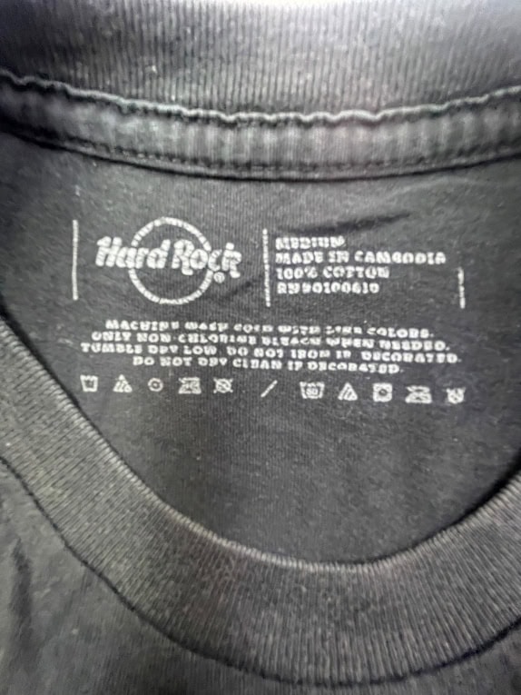 HARD ROCK CAFE T-SHIRT MANCHESTER VINYL LOGO ΜΑΥΡΟ ΑΝΔΡΙΚΟ M