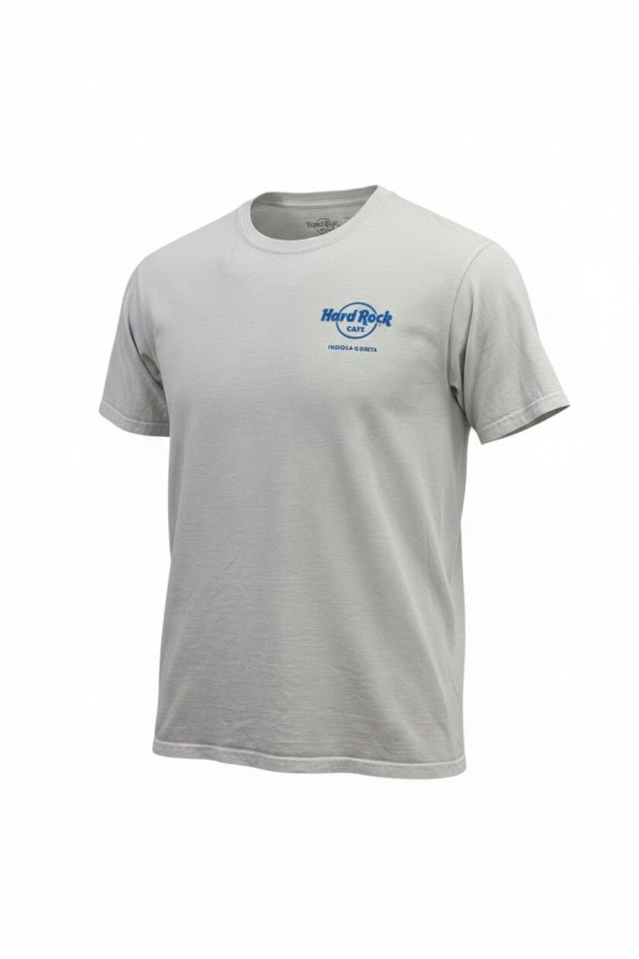 HARD ROCK CAFE T SHIRT MINIMAL ΑΝΟΙΧΤΟ ΓΚΡΙ ΑΝΤΡΙΚΟ PRE OWNED L