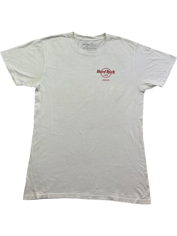 HARD ROCK CAFE T SHIRT MINIMAL GREY MEN PRE OWNED M