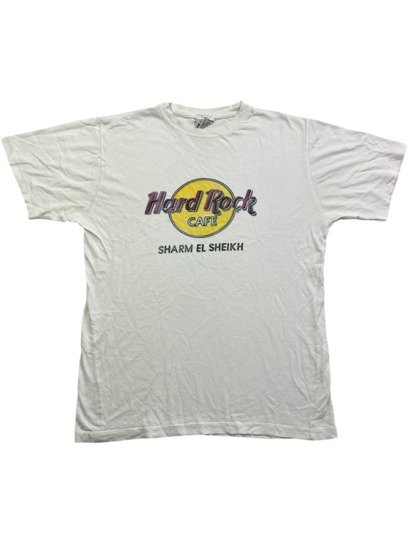 HARD ROCK CAFE T-SHIRT SHARM EL SHEIKH VINTAGE LOGO ΛΕΥΚΟ UNISEX MEDIUM