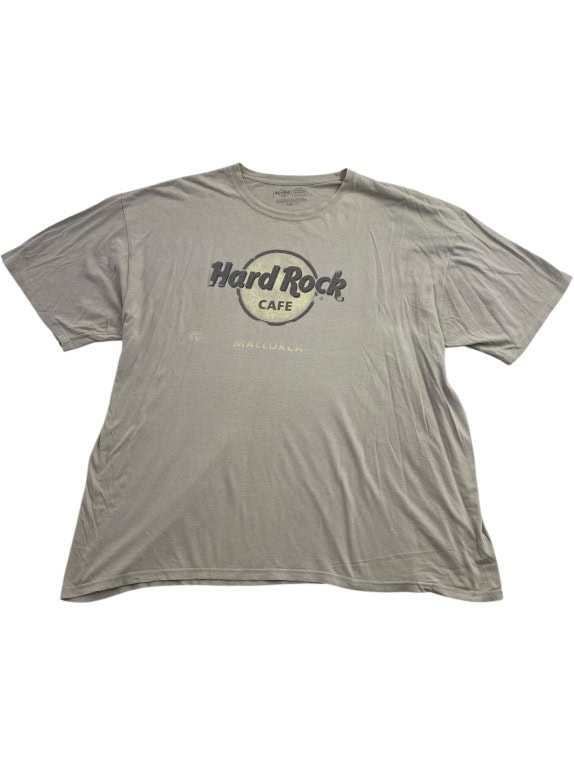 HARD ROCK CAFE T-SHIRT VINTAGE LOOK GREY UNISEX XXL pre-owned