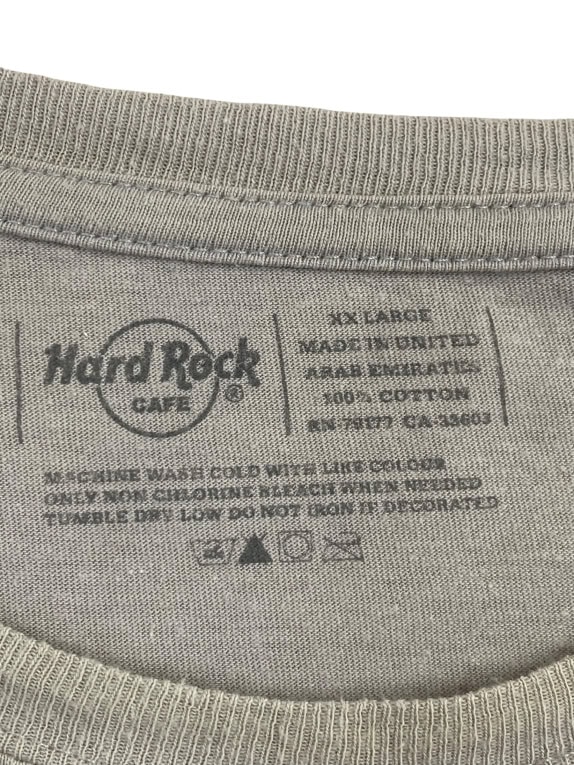 HARD ROCK CAFE T-SHIRT VINTAGE LOOK GREY UNISEX XXL pre-owned
