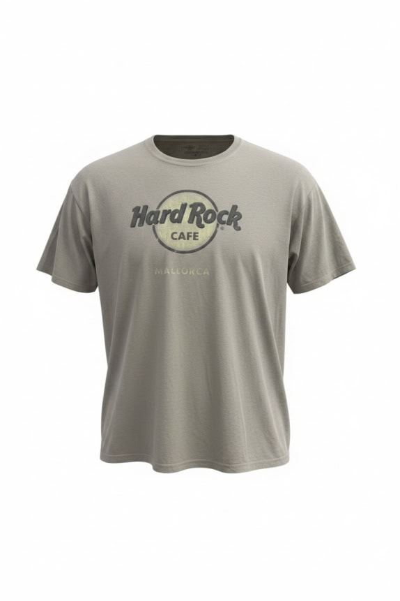 HARD ROCK CAFE T-SHIRT VINTAGE LOOK GREY UNISEX XXL pre-owned