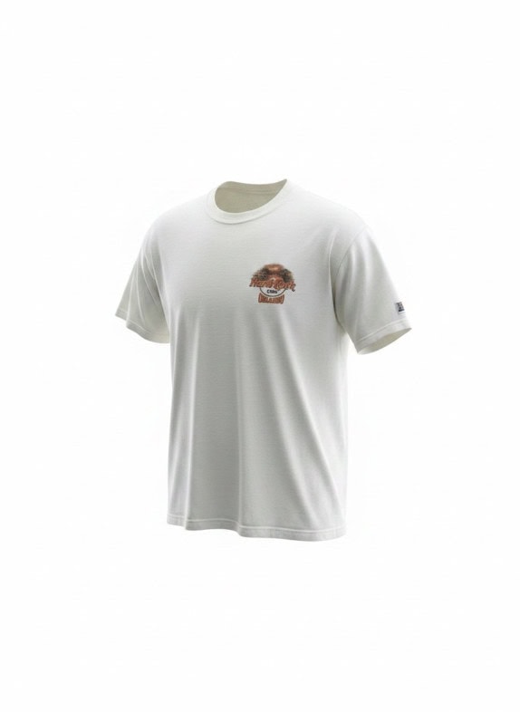HARD ROCK CAFE T SHIRT VINTAGE OFF WHITE UNISEX PRE OWNED