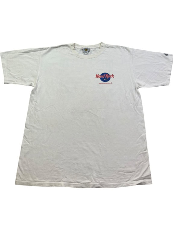 HARD ROCK CAFE T SHIRT VINTAGE OFF WHITE UNISEX PRE OWNED XL