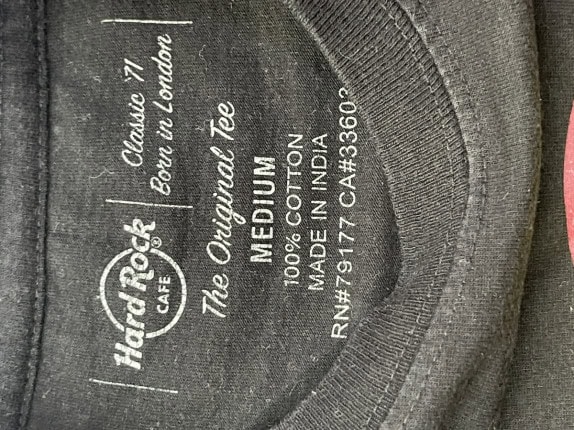 HARD ROCK CAFE TEE GRAPHIC ΜΑΥΡΟ ΓΥΝΑΙΚΕΙΟ PRE OWNED M