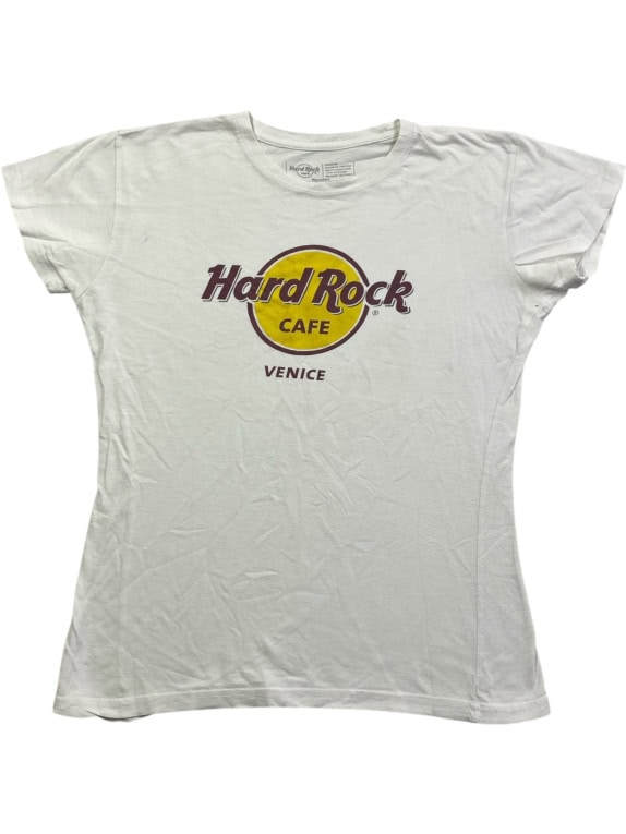 HARD ROCK CAFE Venice T-Shirt Λογότυπο Λευκό Γυναικείο M