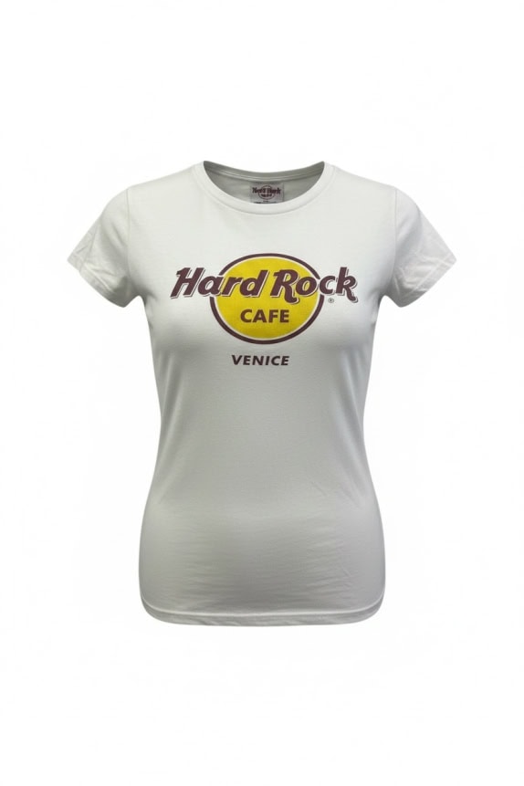 HARD ROCK CAFE Venice T-Shirt Λογότυπο Λευκό Γυναικείο M