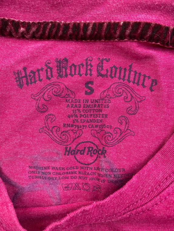 HARD ROCK COUTURE ΜΠΛΟΥΖΑΚΙ VINTAGE LONDON ΛΟΓΟΤΥΠΟ ΦΟΥΞΙΑ ΓΥΝΑΙΚΕΙΟ S