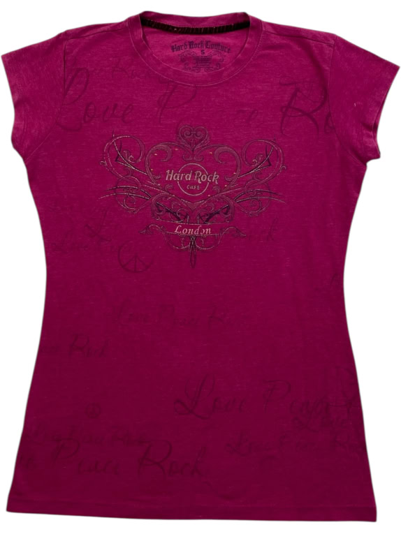 HARD ROCK COUTURE ΜΠΛΟΥΖΑΚΙ VINTAGE LONDON ΛΟΓΟΤΥΠΟ ΦΟΥΞΙΑ ΓΥΝΑΙΚΕΙΟ S