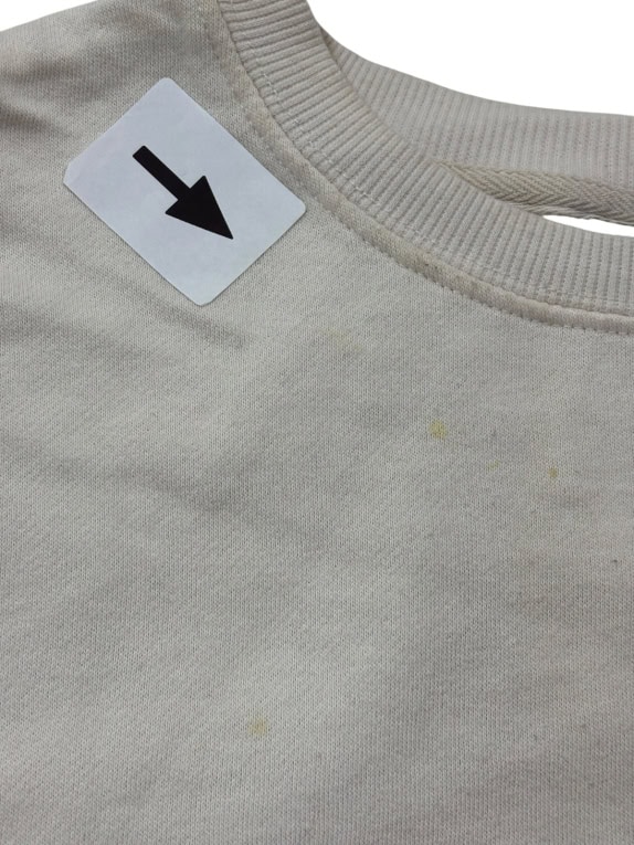 HARD ROCK CREWNECK MINIMAL CREAM UNISEX PRE OWNED L