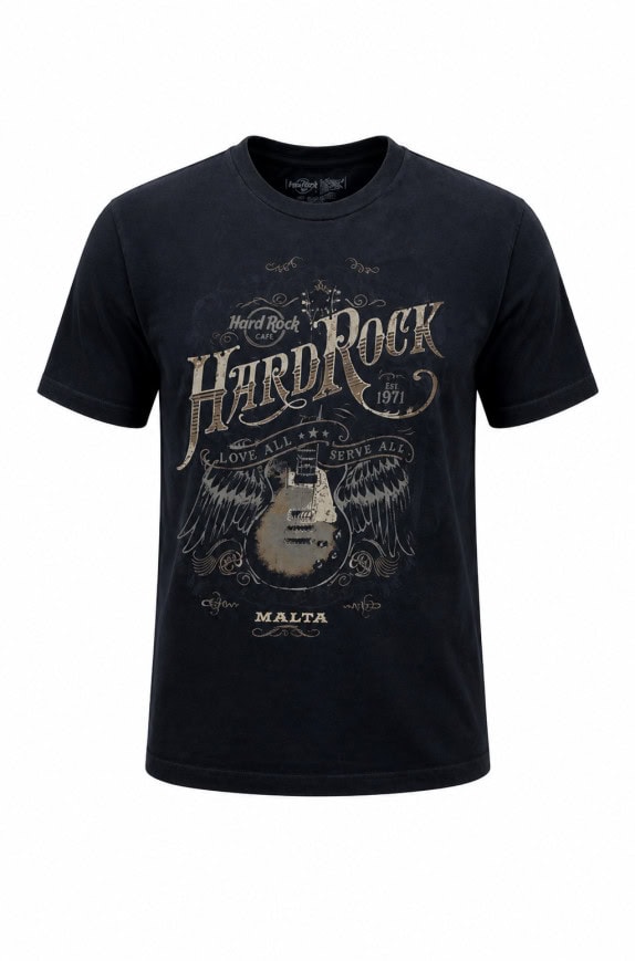 HARD ROCK GRAPHIC TEE BLACK ΑΝΤΡΙΚΟ PRE OWNED S