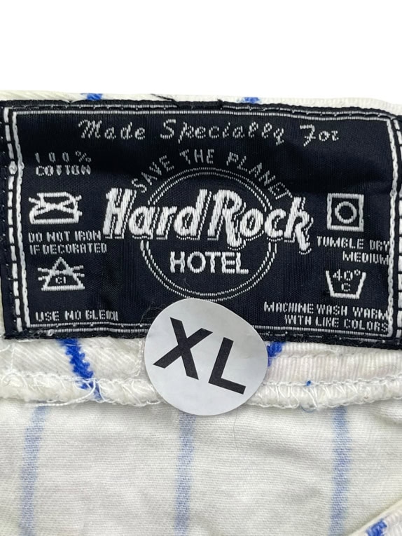 HARD ROCK HOTEL BASEBALL JERSEY SPORTSWEAR OFF WHITE BLUE ΑΝΤΡΙΚΟ PRE OWNED XL
