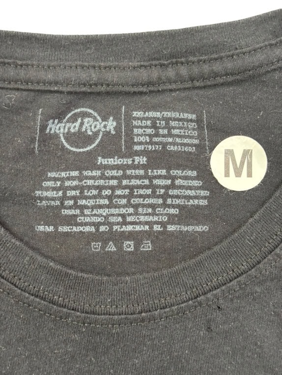 HARD ROCK HOTEL T SHIRT GRAPHIC FADED BLACK WOMENS PRE OWNED M