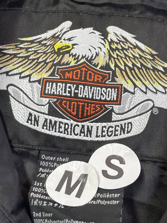 HARLEY DAVIDSON COACH JACKET MINIMAL ΜΑΥΡΟ ΑΝΤΡΙΚΟ PRE OWNED