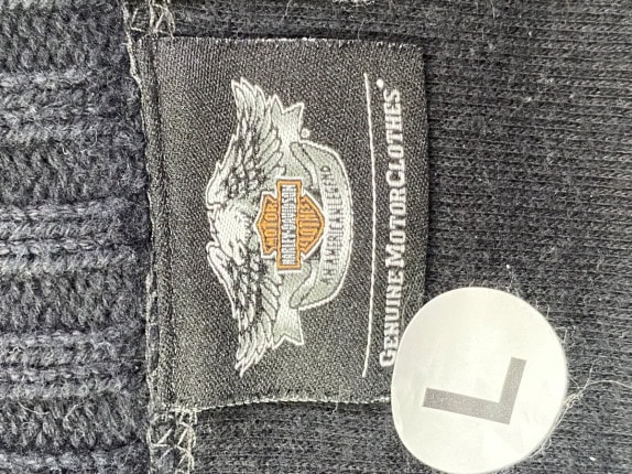 HARLEY DAVIDSON CREWNECK MINIMAL ΜΑΥΡΟ ΑΝΤΡΙΚΟ PRE OWNED L