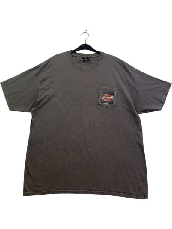 HARLEY DAVIDSON GRAPHIC TEE CHARCOAL MENS PRE OWNED XL