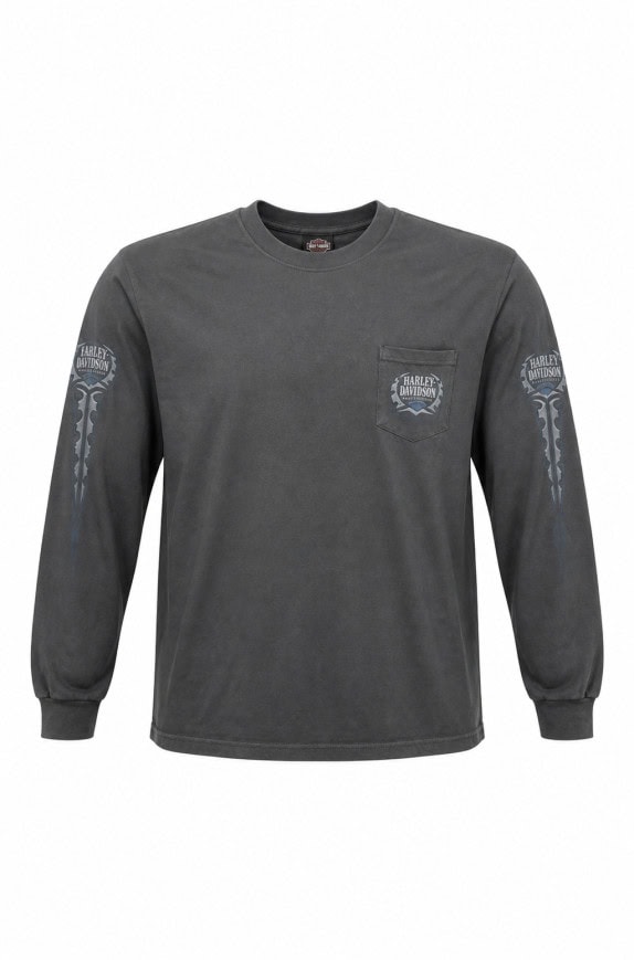 HARLEY DAVIDSON GRAPHIC TEE CHARCOAL ΑΝΤΡΙΚΟ PRE OWNED 2XL