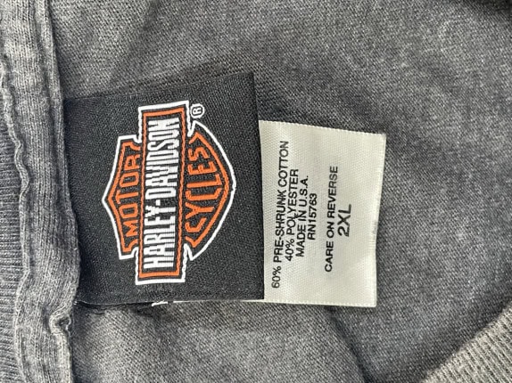 HARLEY DAVIDSON GRAPHIC TEE CHARCOAL ΑΝΤΡΙΚΟ PRE OWNED 2XL
