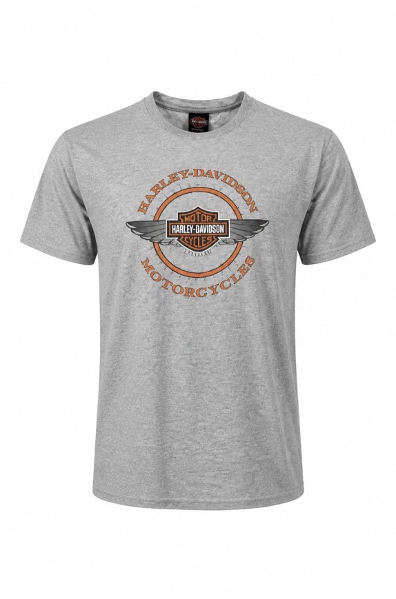 HARLEY DAVIDSON GRAPHIC TEE ΓΚΡΙ ΑΝΤΡΙΚΟ PRE OWNED XL