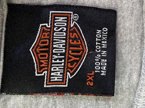 HARLEY DAVIDSON GRAPHIC TEE GREY MEN PRE OWNED XL