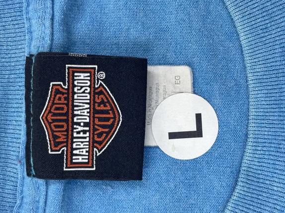 HARLEY DAVIDSON GRAPHIC TEE MOTOR BLUE ΑΝΤΡΙΚΟ PRE OWNED L