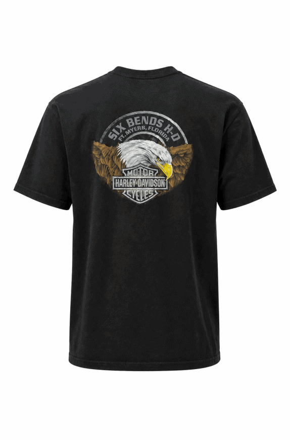 HARLEY DAVIDSON GRAPHIC TEE RACING NERO UOMO PRE OWNED XXL