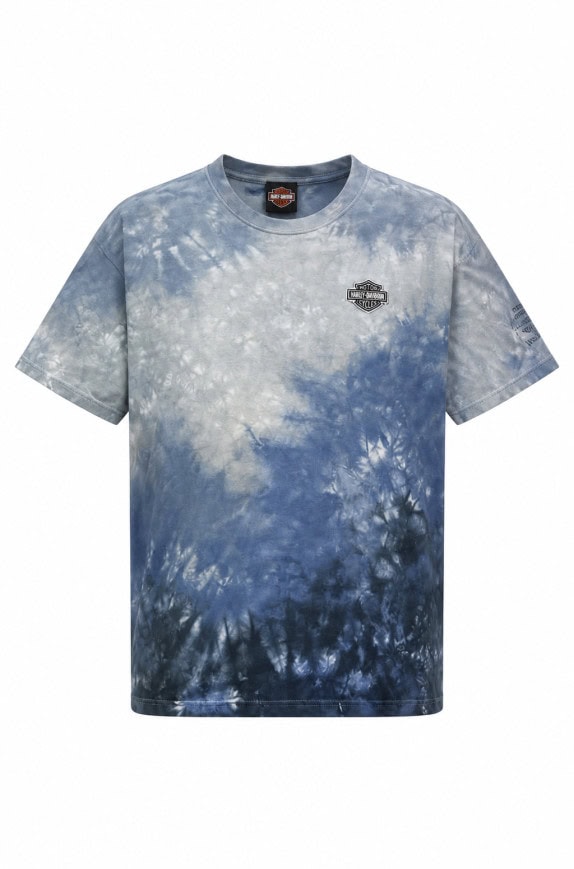 HARLEY DAVIDSON GRAPHIC TEE TIE DYE BLUE ΑΝΔΡΙΚΟ PRE OWNED L