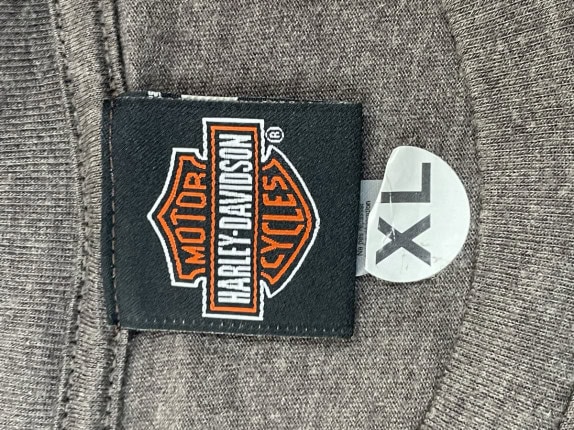 HARLEY DAVIDSON GRAPHIC TEE VINTAGE CHARCOAL UOMO PRE OWNED XL