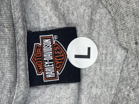 HARLEY DAVIDSON GRAPHIC TEE VINTAGE ΓΚΡΙ ΑΝΤΡΙΚΟ PRE OWNED L