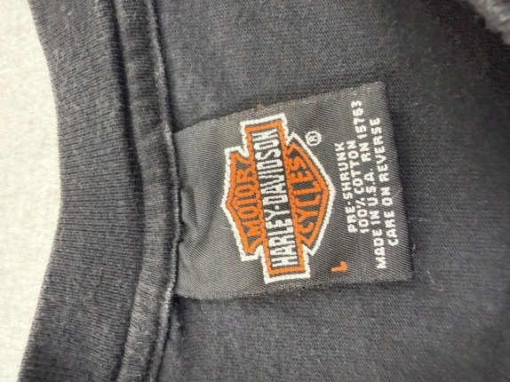 HARLEY DAVIDSON GRAPHIC TEE VINTAGE ΜΑΥΡΟ ΑΝΤΡΙΚΟ PRE OWNED
