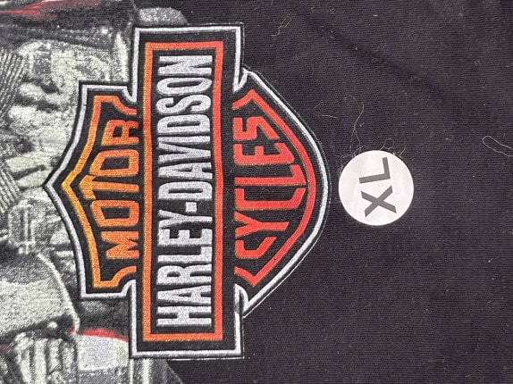 1990s HARLEY DAVIDSON T SHIRT VINTAGE NERO UOMO PRE OWNED XL