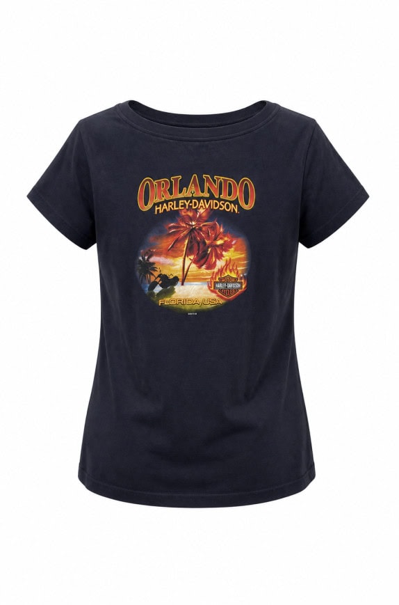 HARLEY DAVIDSON GRAPHIC TEE VINTAGE ΜΑΥΡΟ ΓΥΝΑΙΚΕΙΟ PRE OWNED S