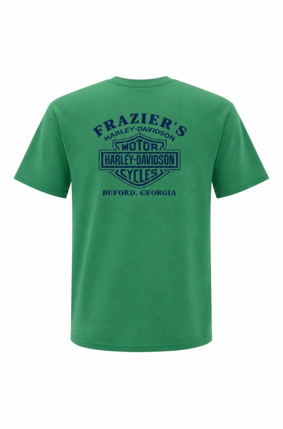 HARLEY DAVIDSON GRAPHIC TEE VINTAGE VERDE UOMO PRE OWNED L