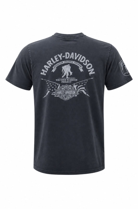 HARLEY DAVIDSON GRAPHIC TEE WASHED BLACK ΑΝΤΡΙΚΟ PRE OWNED M