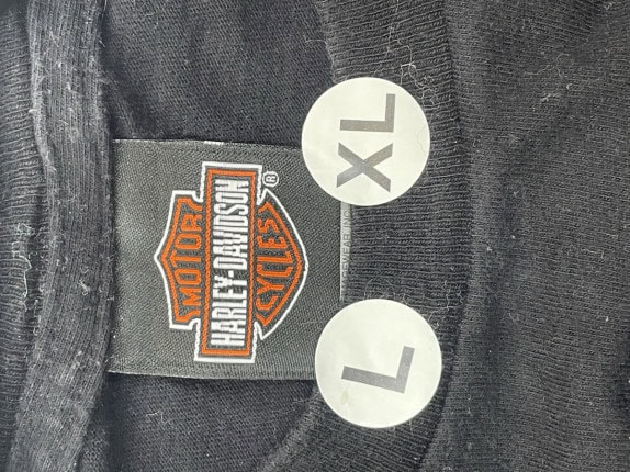 HARLEY DAVIDSON GRA﻿PHIC TEE BLACK ΑΝΤΡΙΚΟ PRE OWNED L/XL