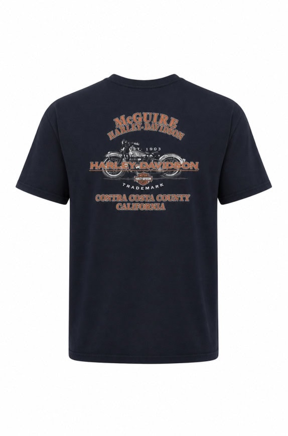 HARLEY DAVIDSON GRA﻿PHIC TEE BLACK ΑΝΤΡΙΚΟ PRE OWNED L/XL