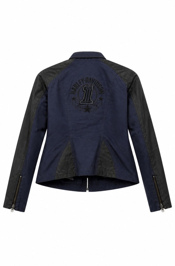 HARLEY DAVIDSON JACKET RACING NAVY ΑΝΤΡΙΚΟ PRE OWNED L