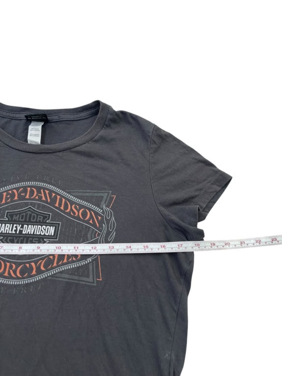 HARLEY DAVIDSON ΚΟΝΤΟΜΑΝΙΚΗ ΜΠΛΟΥΖΑ GRAPHIC FADED BLACK ΓΥΝΑΙΚΕΙΟ PRE OWNED S