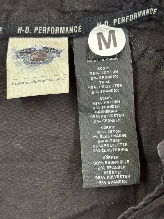 HARLEY DAVIDSON ΚΟΝΤΟΜΑΝΙΚΟ ZIP ΠΟΥΚΑΜΙΣΟ RACING ΜΑΥΡΟ ΓΚΡΙ ΓΥΝΑΙΚΕΙΟ PRE OWNED M