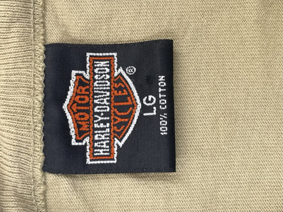 HARLEY DAVIDSON LONGSLEEVE T SHIRT GRAPHIC BEIGE ΑΝΔΡΙΚΟ PRE OWNED L