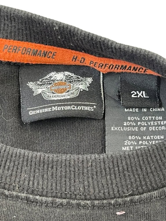 HARLEY DAVIDSON ΜΑΚΡΥΜΑΝΙΚΗ ΜΠΛΟΥΖΑ GRAPHIC ΜΑΥΡΟ ΑΝΤΡΙΚΟ PRE OWNED XXL