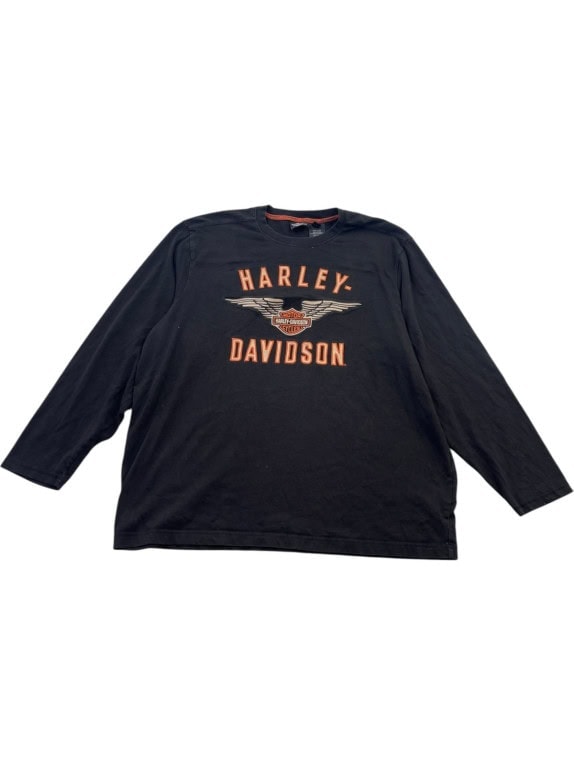 HARLEY DAVIDSON ΜΑΚΡΥΜΑΝΙΚΗ ΜΠΛΟΥΖΑ GRAPHIC ΜΑΥΡΟ ΑΝΤΡΙΚΟ PRE OWNED XXL