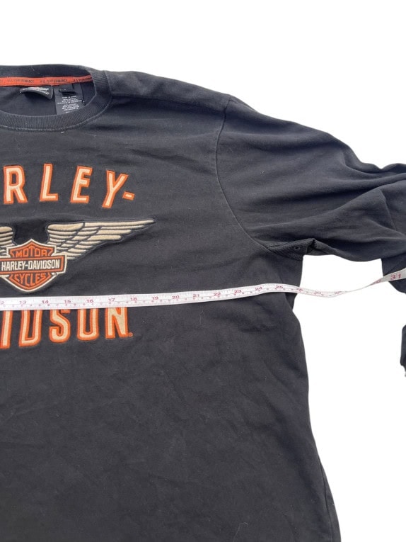 HARLEY DAVIDSON ΜΑΚΡΥΜΑΝΙΚΗ ΜΠΛΟΥΖΑ GRAPHIC ΜΑΥΡΟ ΑΝΤΡΙΚΟ PRE OWNED XXL