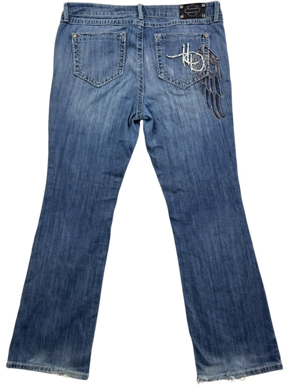HARLEY DAVIDSON JEANS BLU DA DONNA XL usato