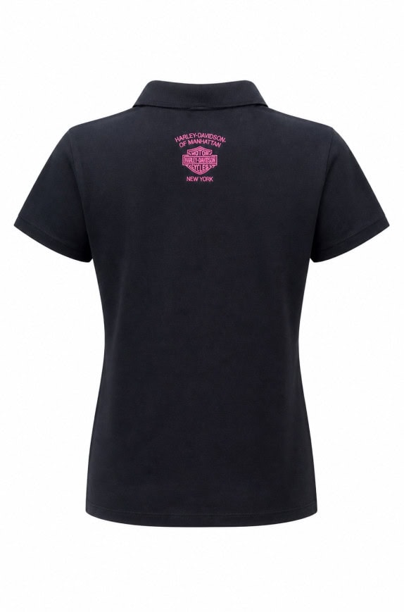 HARLEY DAVIDSON POLO SHIRT RACING NAVY ΛΕΥΚΟ ΓΥΝΑΙΚΕΙΟ PRE OWNED S